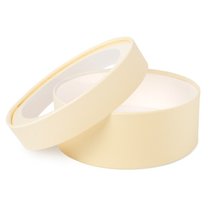 Коробка круглая шляпная 16*9см, Кремовый, шт