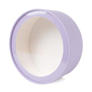 Коробка круглая шляпная 21*7см, Лиловый, шт