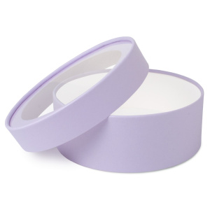 Коробка круглая шляпная 16*9см, Лиловый, шт