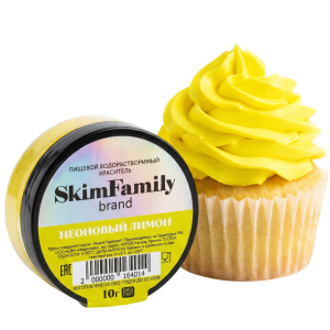 Краситель "Неоновый Лимон" SkimFamily,10 гр, сухой, водорастворимый для пищевых продуктов