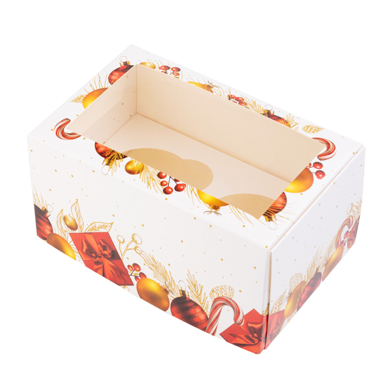 Коробка для 2 капкейков "Подарочек", шт