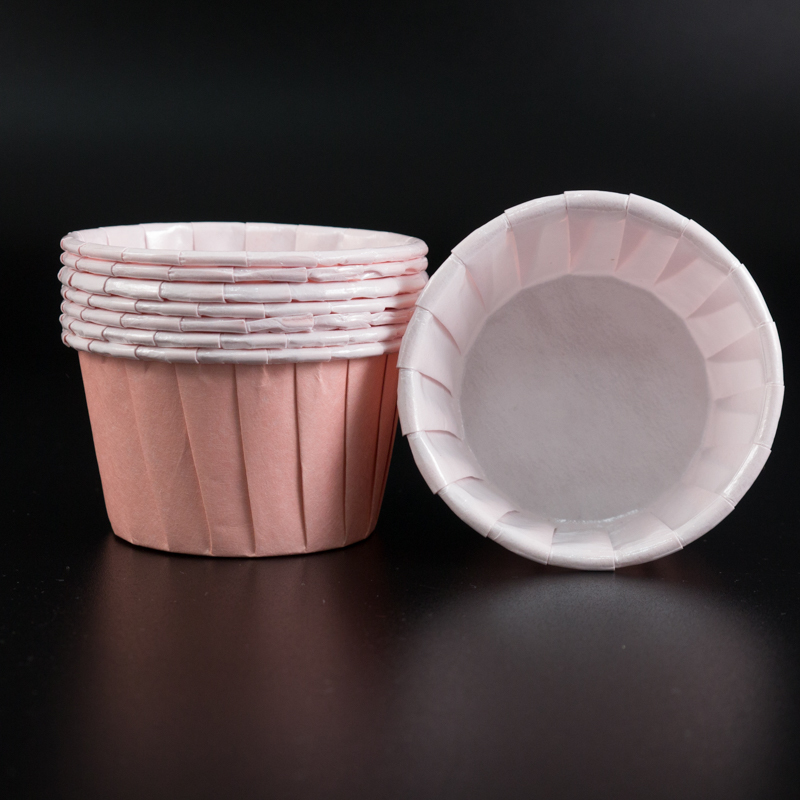 Капсула (РОЗОВЫЙ ФОН) МАФФИН d-50, h-40мм, 100 шт. упак