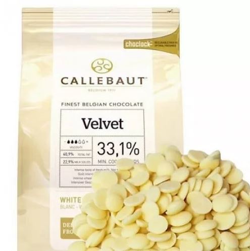 Шоколад Белый 33.1%, Velvet 1 кг.Callebaut, Бельгия