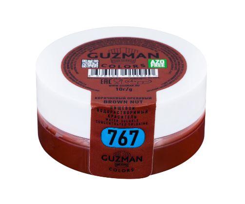 Краситель водорастворимый GUZMAN 767 Коричневый Ореховый, 10гр, шт