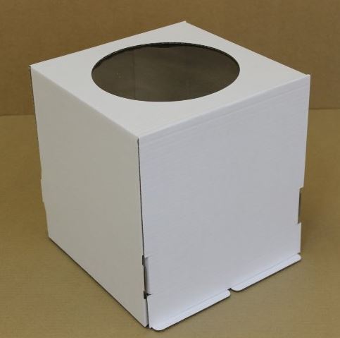 Коробка для торта 420*420*150, с окном , АРТ